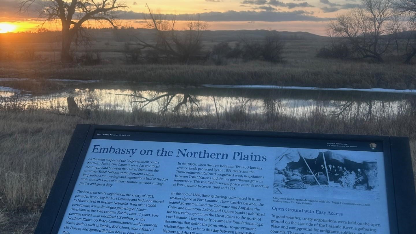 An interpretive sign titled 