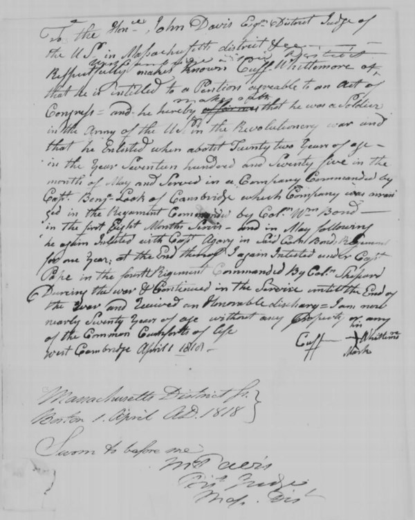 Black and white scan of handwritten document