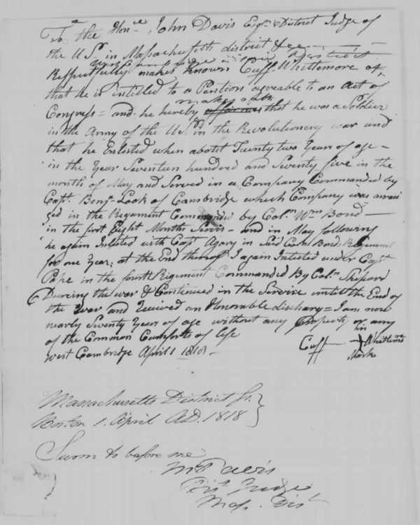 Black and white scan of handwritten document