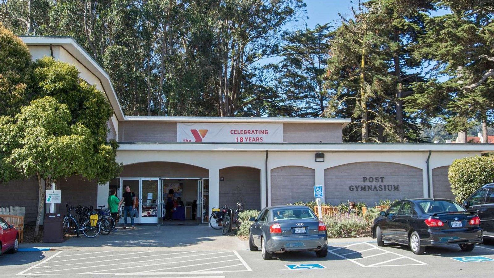 View of the entrance to the Presidio YMCA