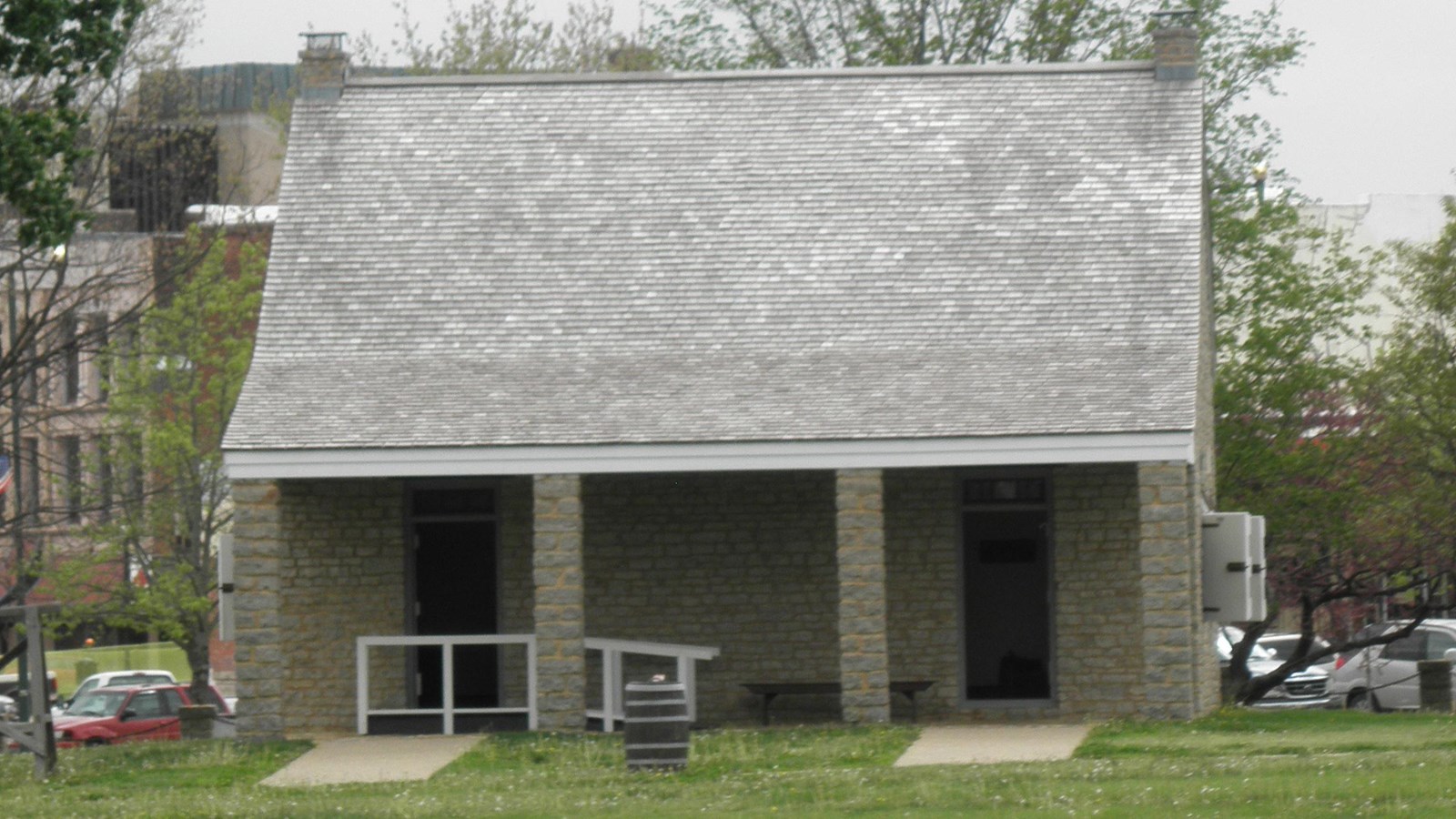 stone buliding with pillars