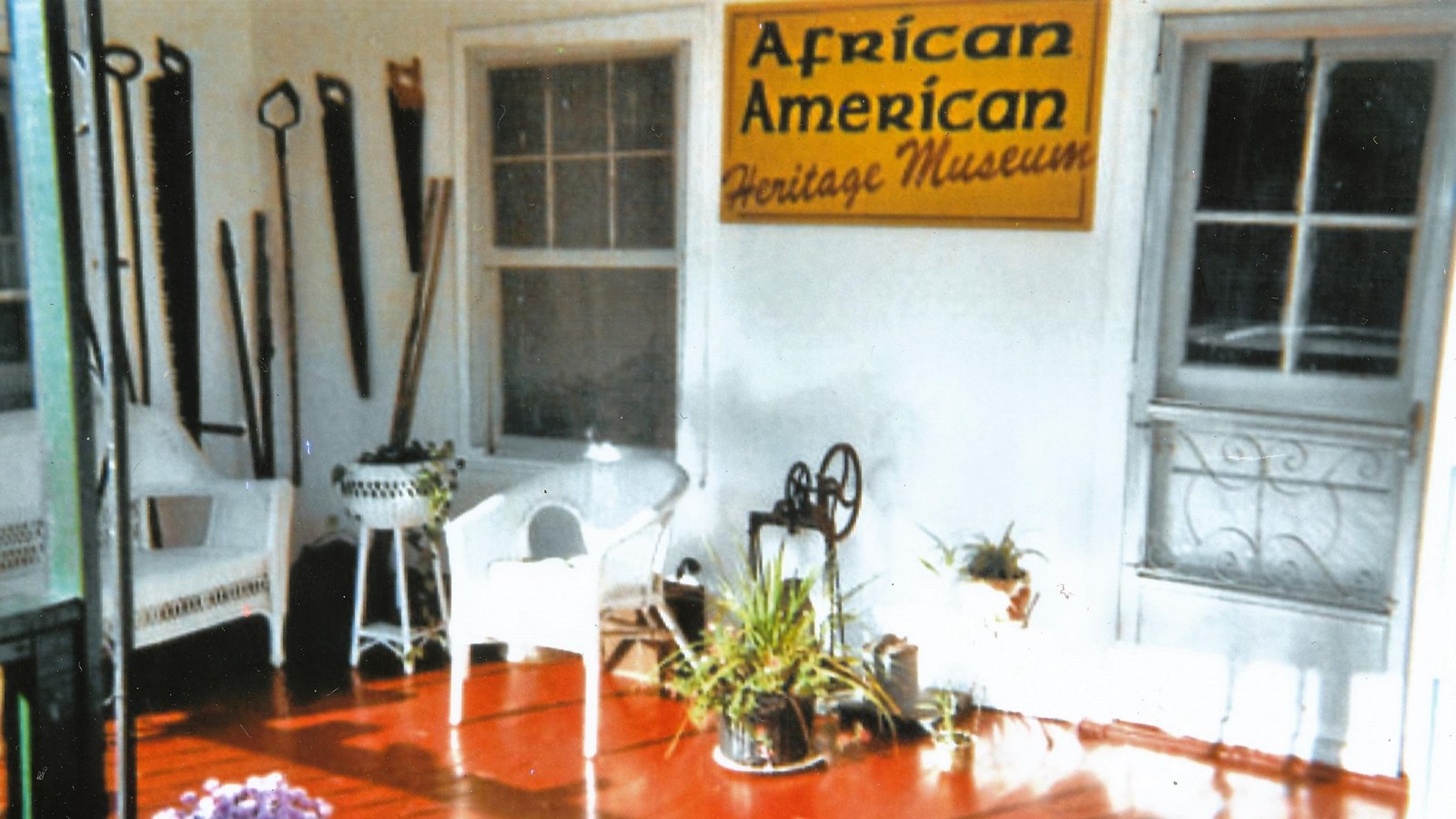 porch of an African American Heritage museum