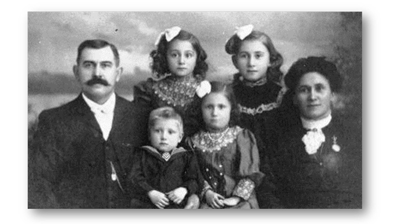 Black and White photo of the Holzwarth Family