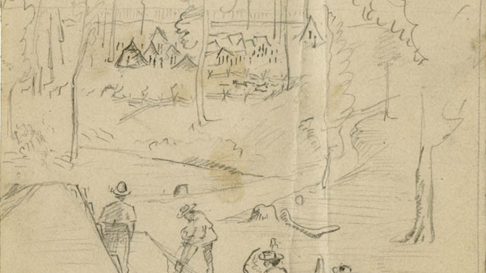 Historic sketch of the Corinth Contraband Camp