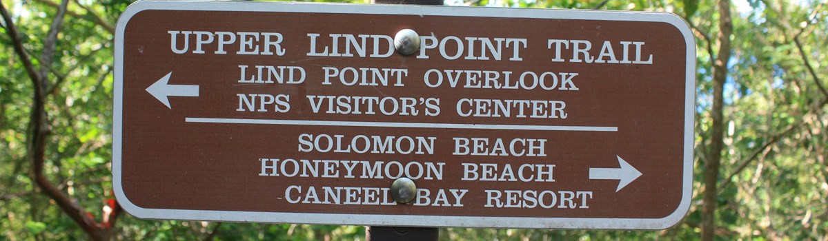 Lind Point Trail Sign to Overlook