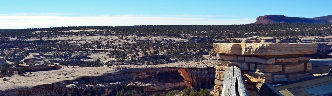 view of Owachomo Bridge from viewpoint