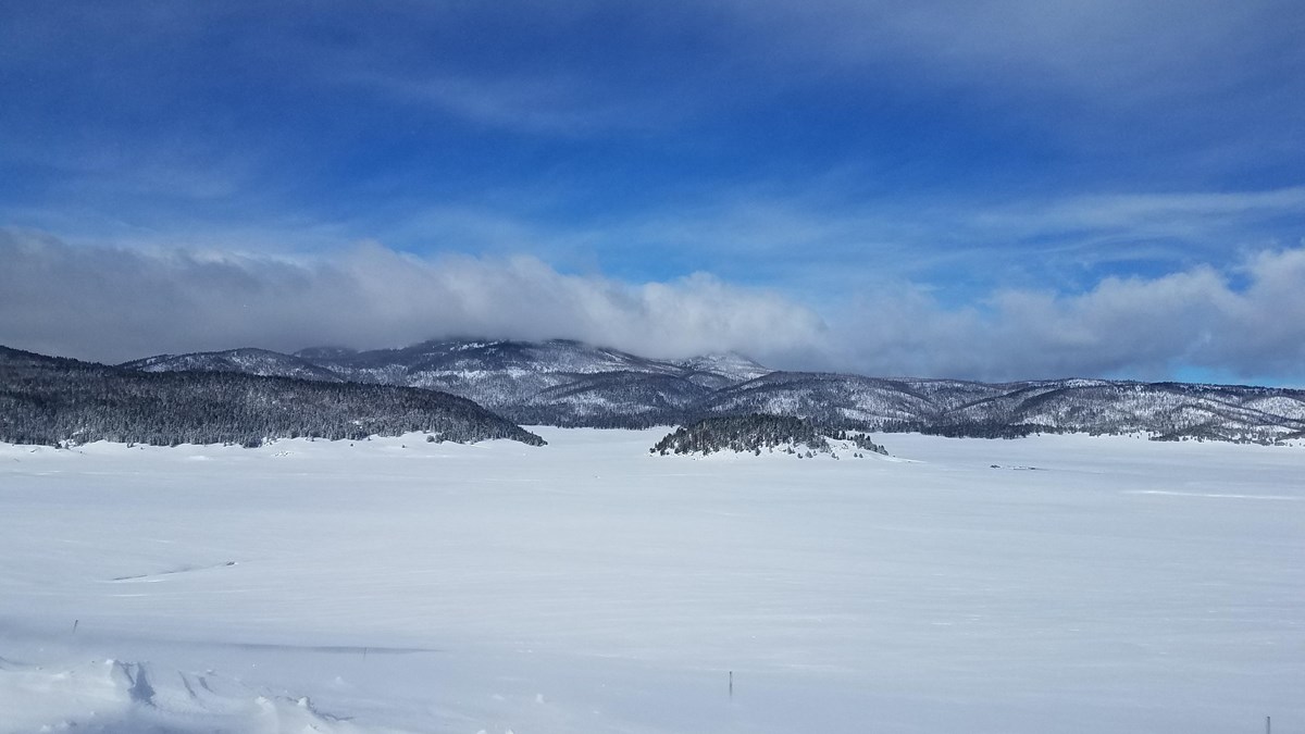 Snowshoeing in Valles Caldera (U.S. National Park Service)