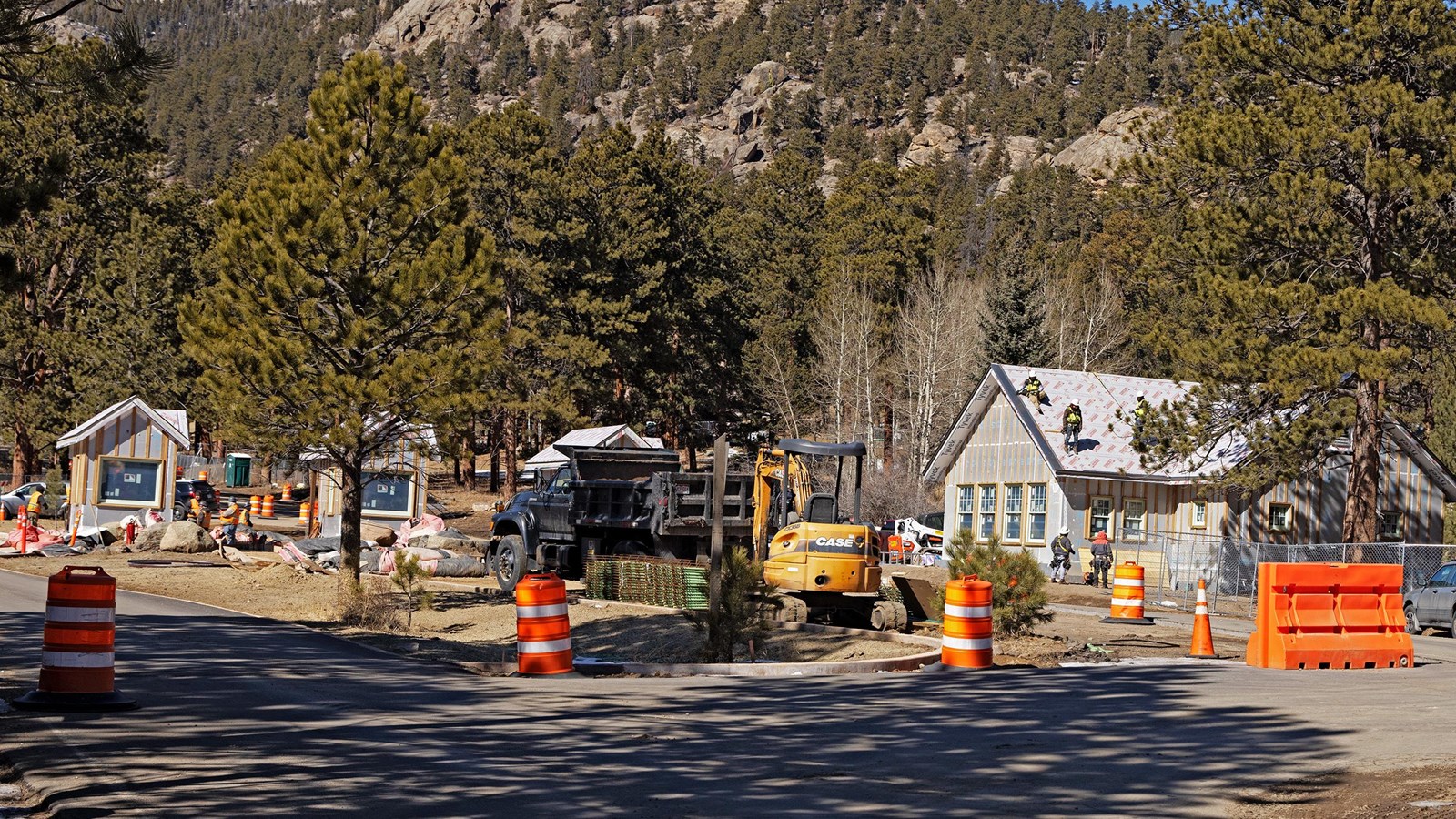 Fall River Entrance and Office Under Construction