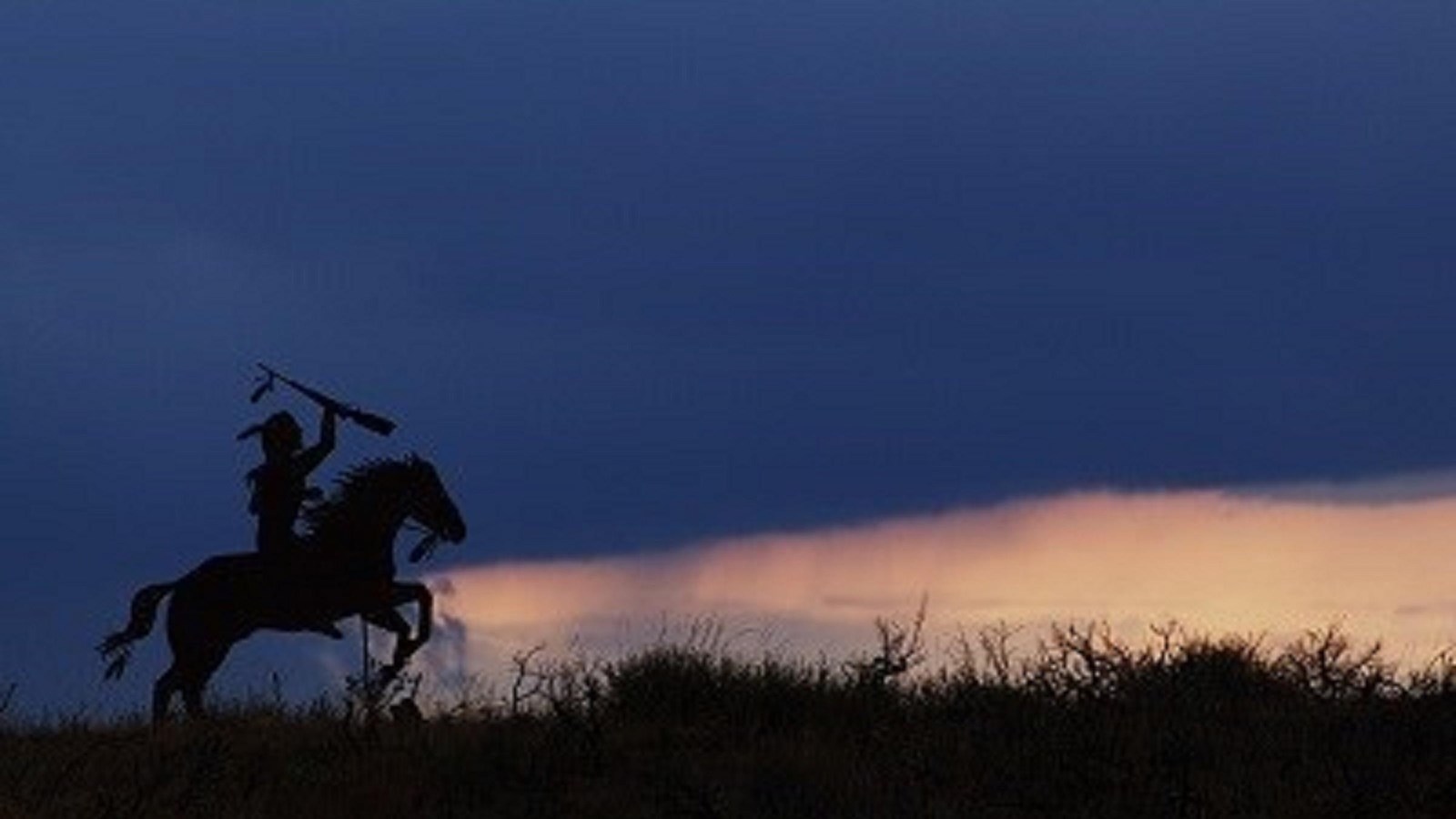 Nez Perce Warrior on Camas Meadows