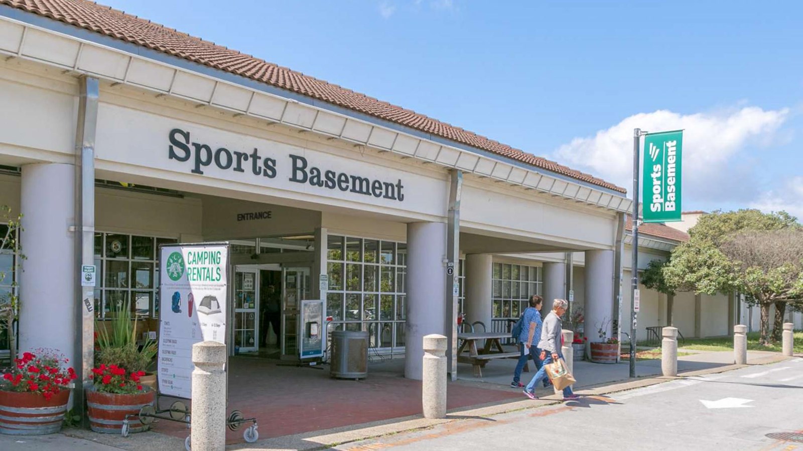 The entrance to Sports Basement