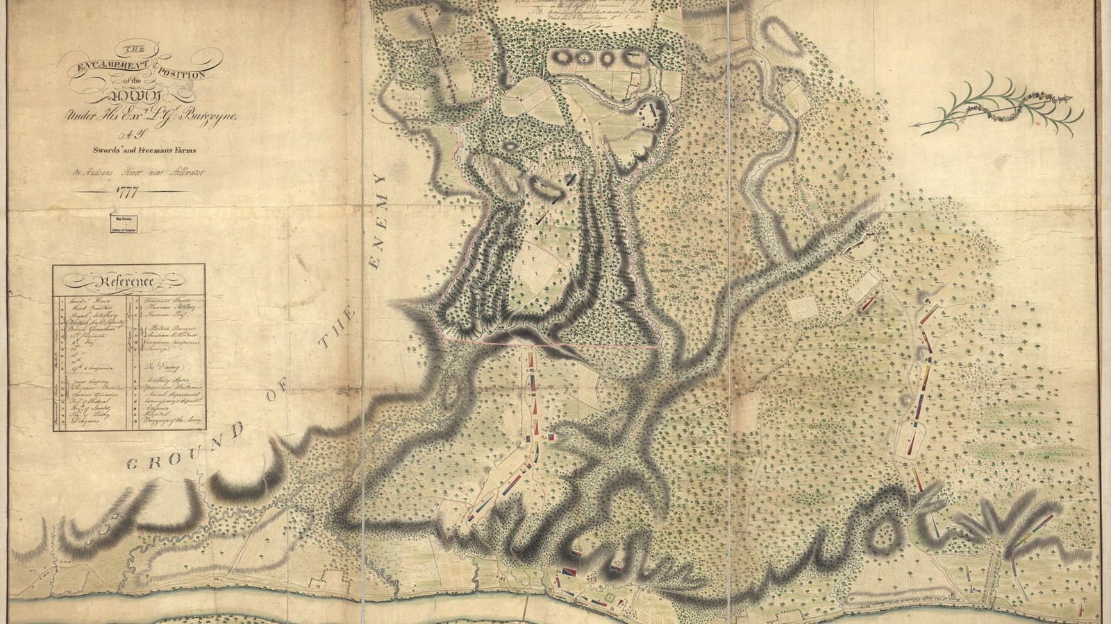 Historic map showing 