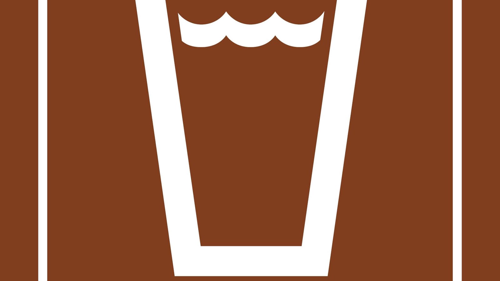 Universal drinking water symbol of cup with water.