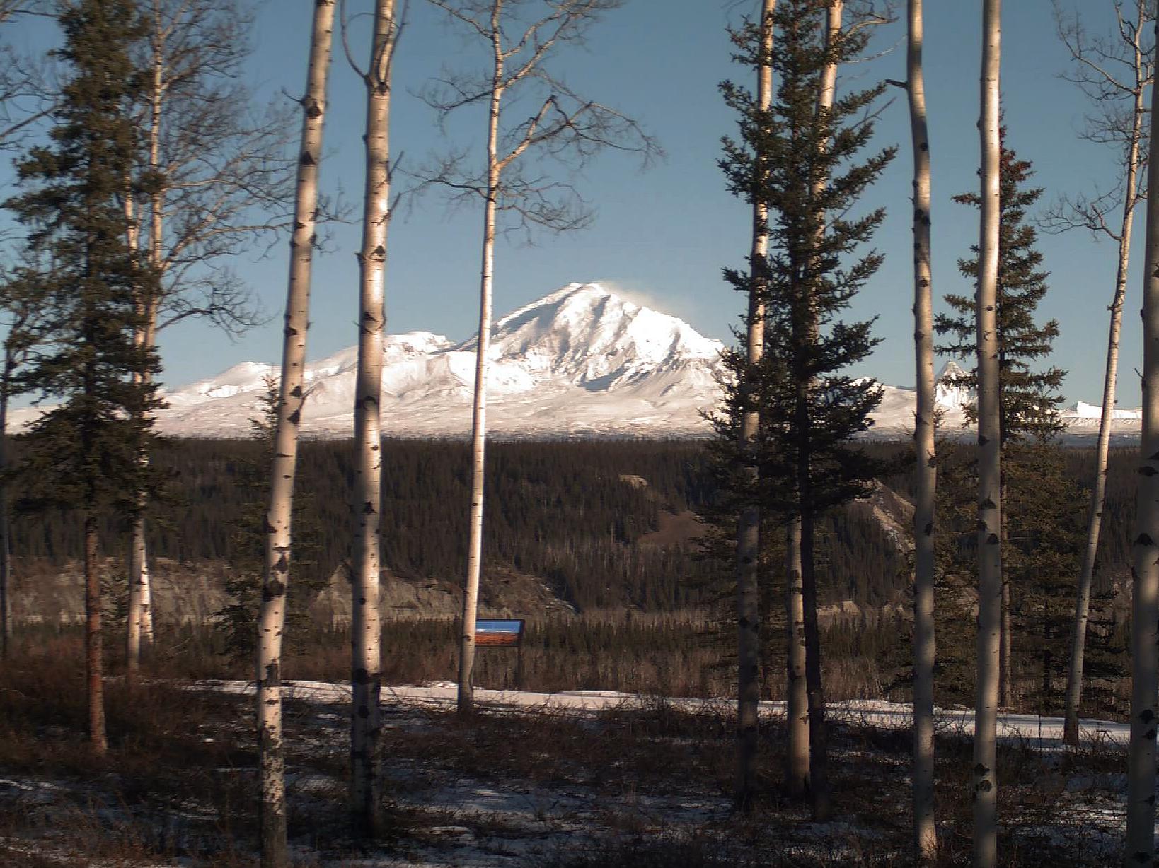 Wrangell Mountains from Park Headquarters preview image