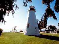 Concord point lighthouse overlooks the mouth of the Susquehanna River.