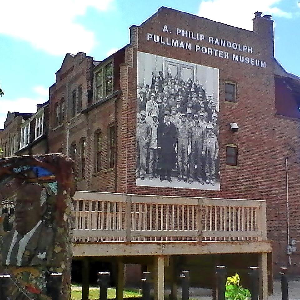 The outside of the National A. Philip Randolph Pullman Porter Museum