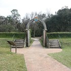 fort Caroline gate with cannons