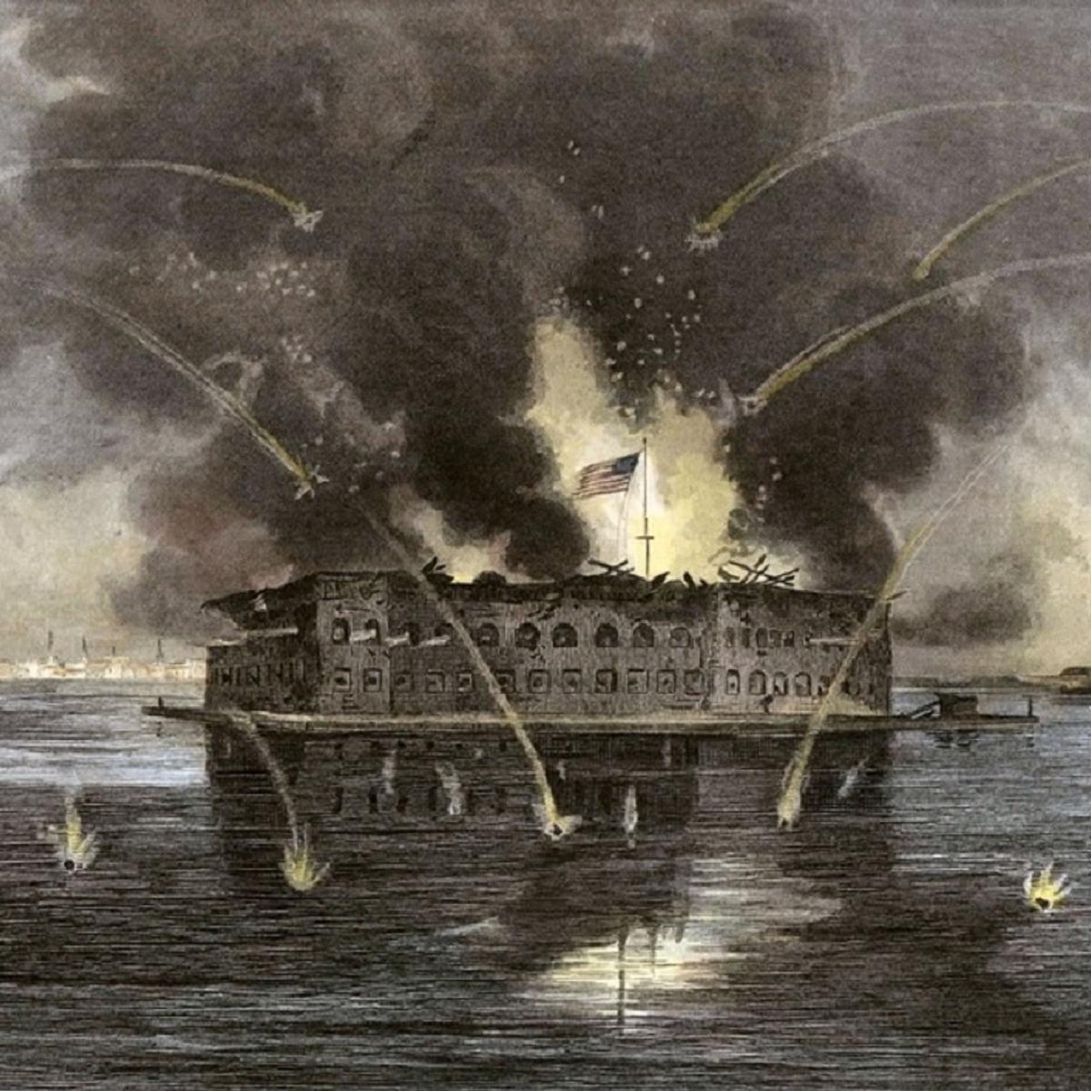 Aerial of Fort Sumter 