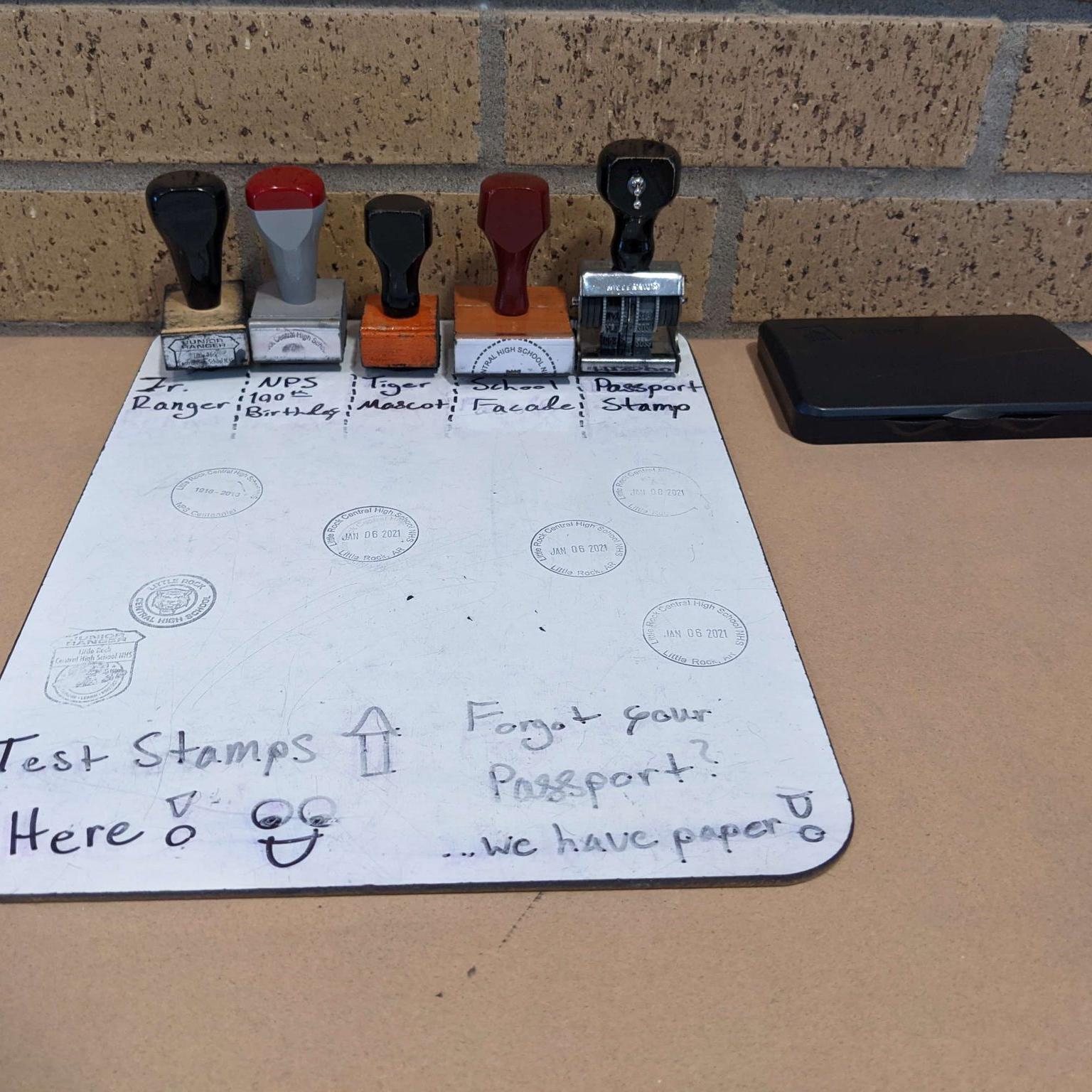 Inked stamps provide a visual reminder of your visit to our site. 