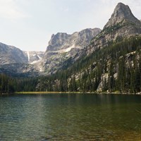 Odessa Lake with Little Matterhorn, Notchtop and Flattop