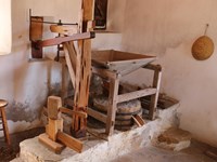 wooden grist mill