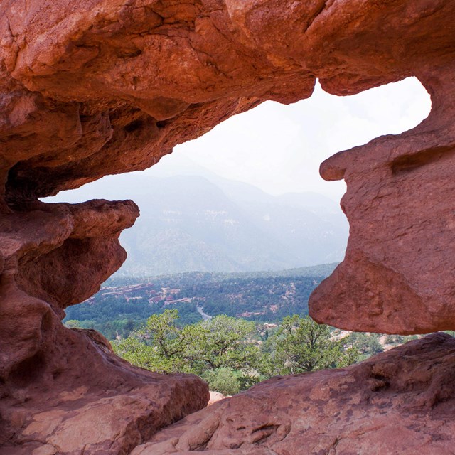 Keyhole in rocks