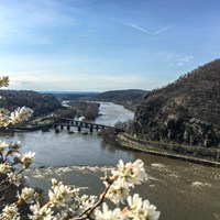 Harpers Ferry sits at the confluence of the Potomac and Shenandoa Rivers, offering panoramic views.