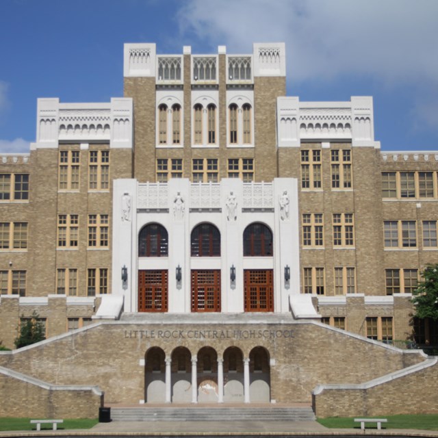 Front Facade of Little Rock Central High School