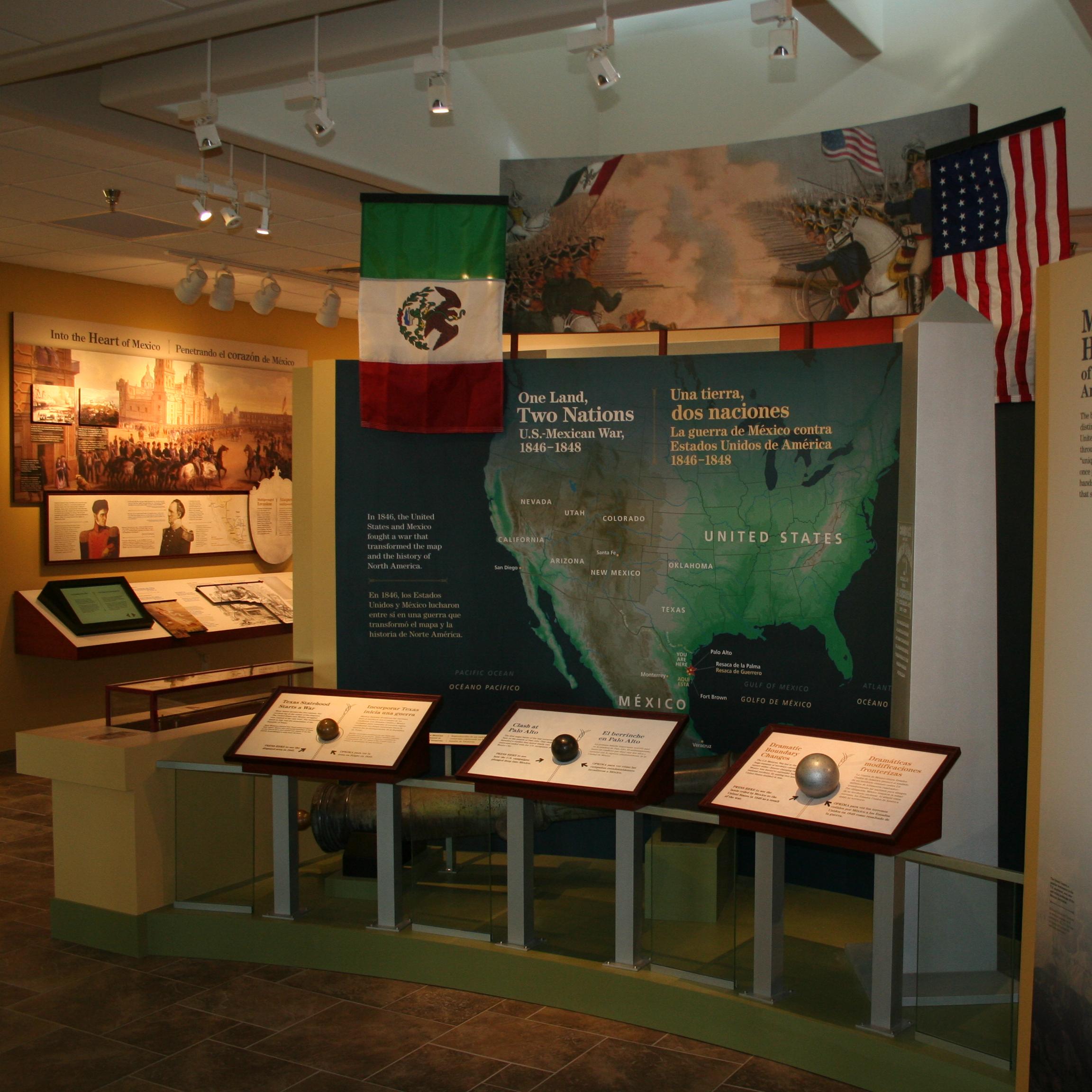 Main exhibit panel at the visitor center.