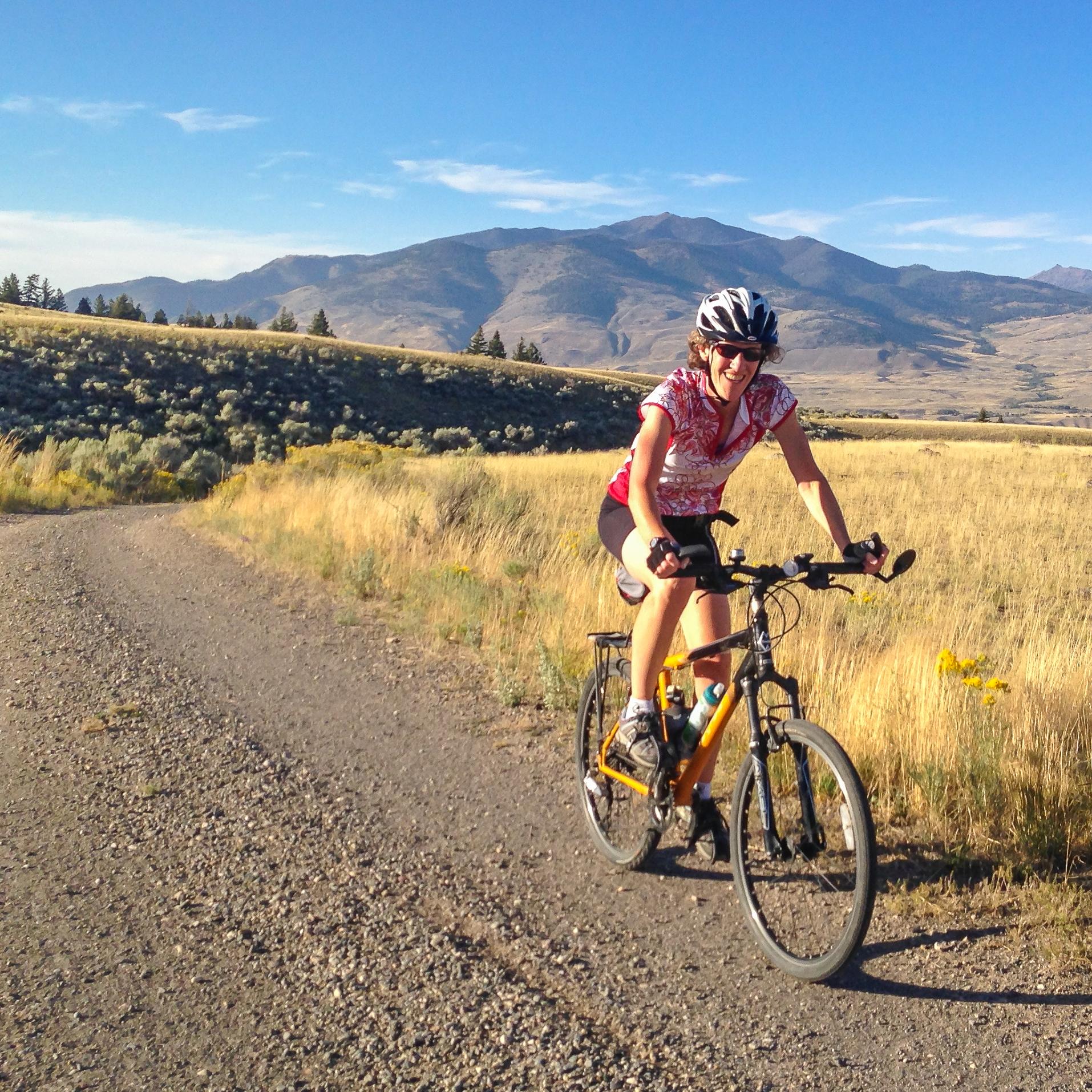 biking in yellowstone