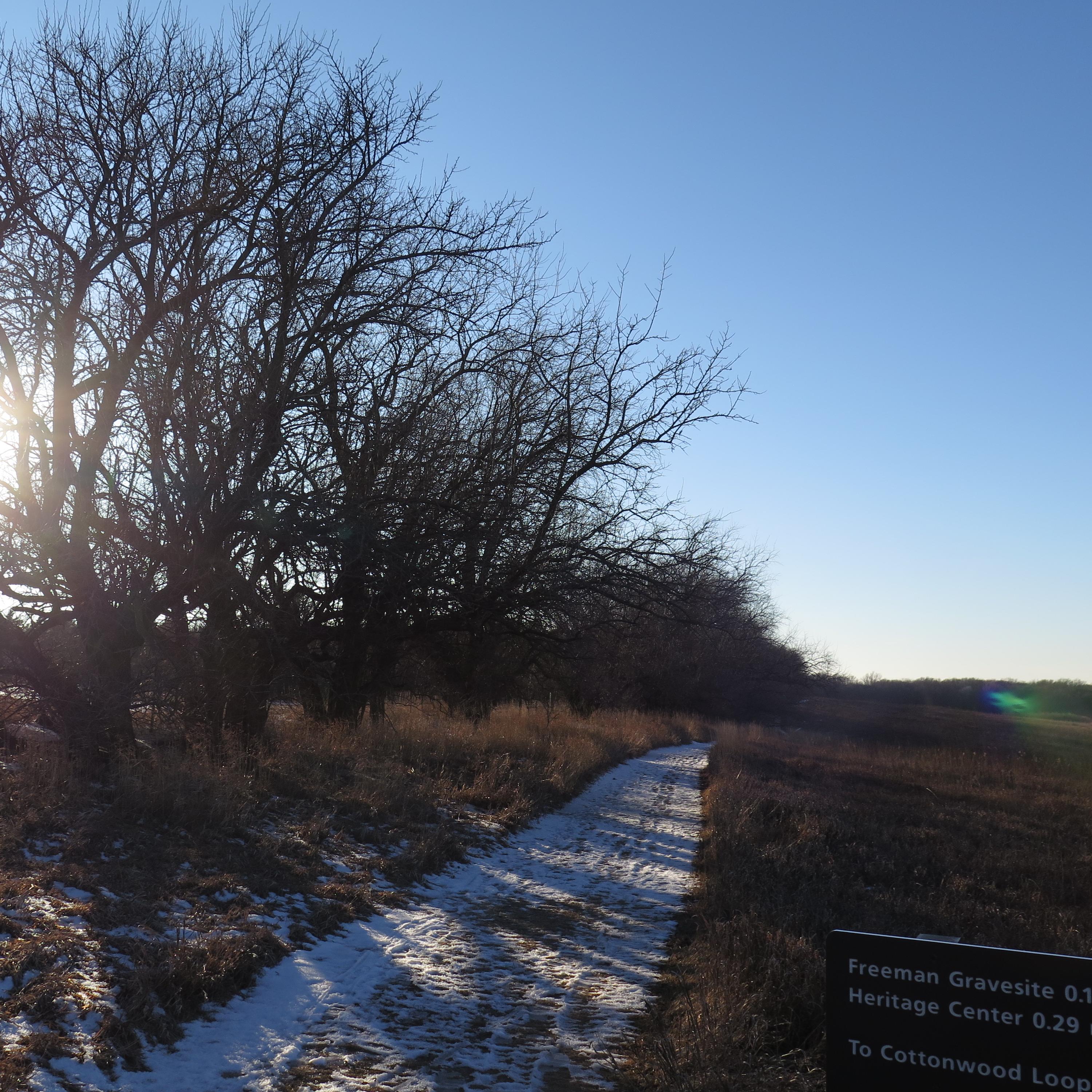 Prairie trail at Homestead National Monument