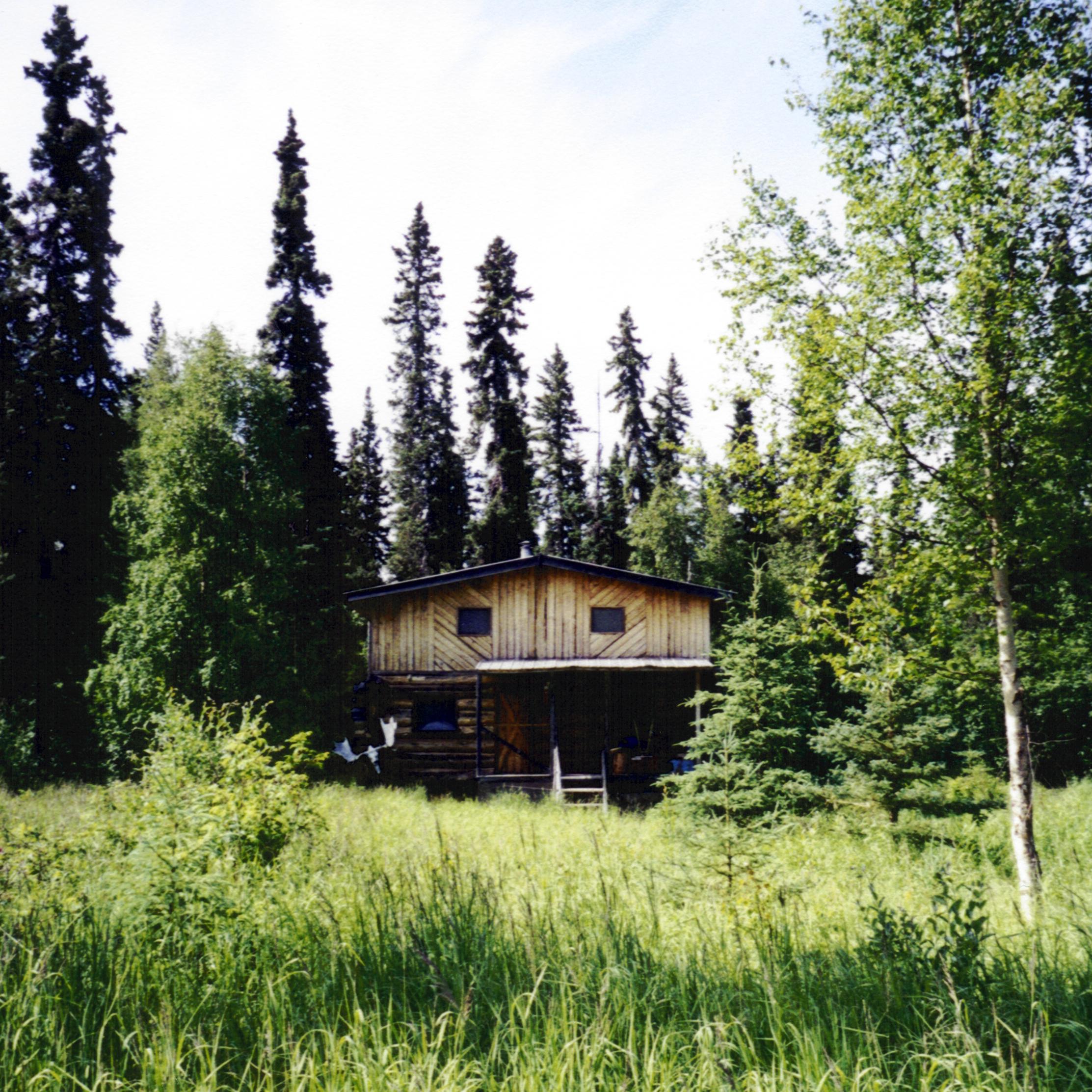Log house in the forests of Alaska