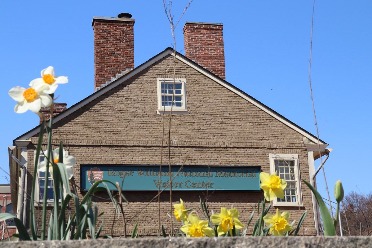 Side view of the historic Antram-Grey house, not the Park visitor center