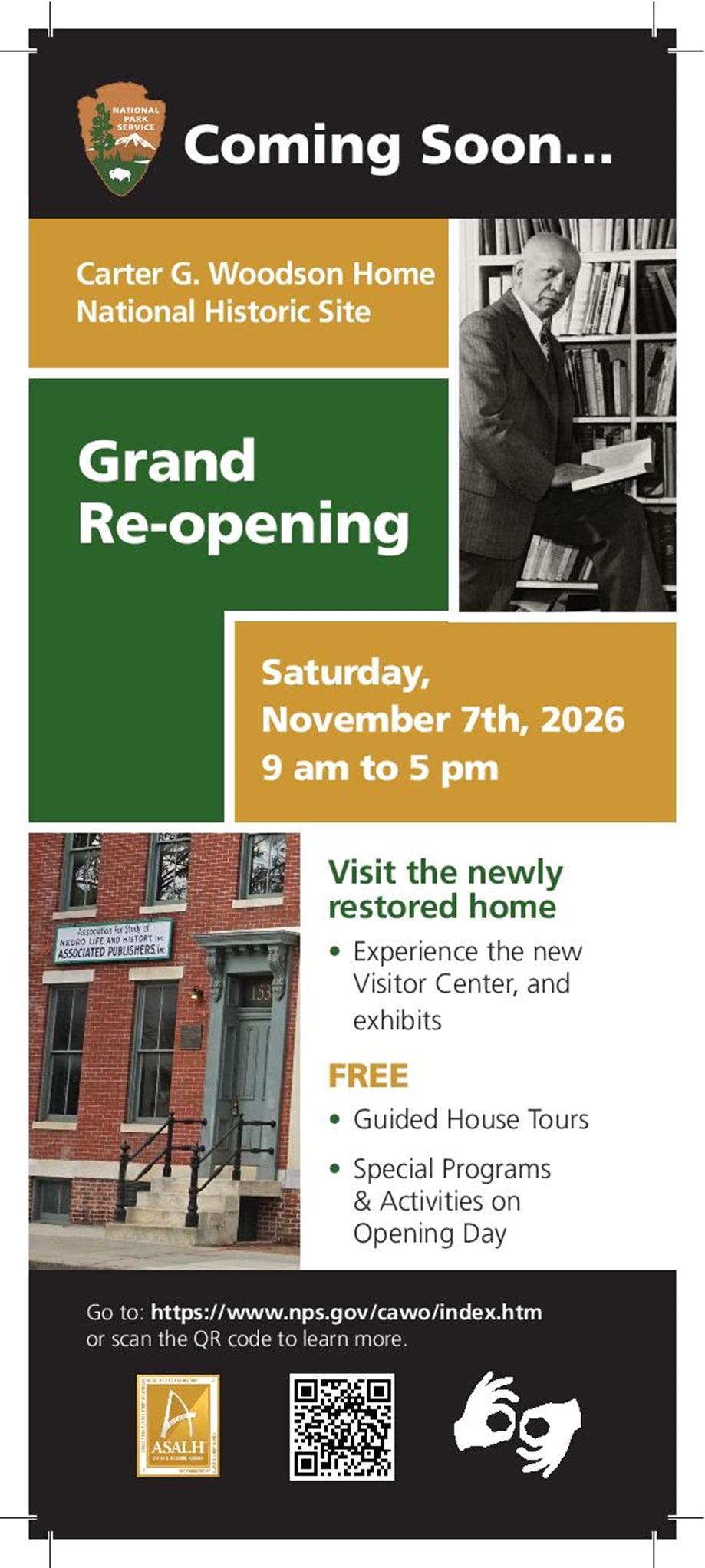 Carter G. Woodson Home National Historic Site Grand Reopening