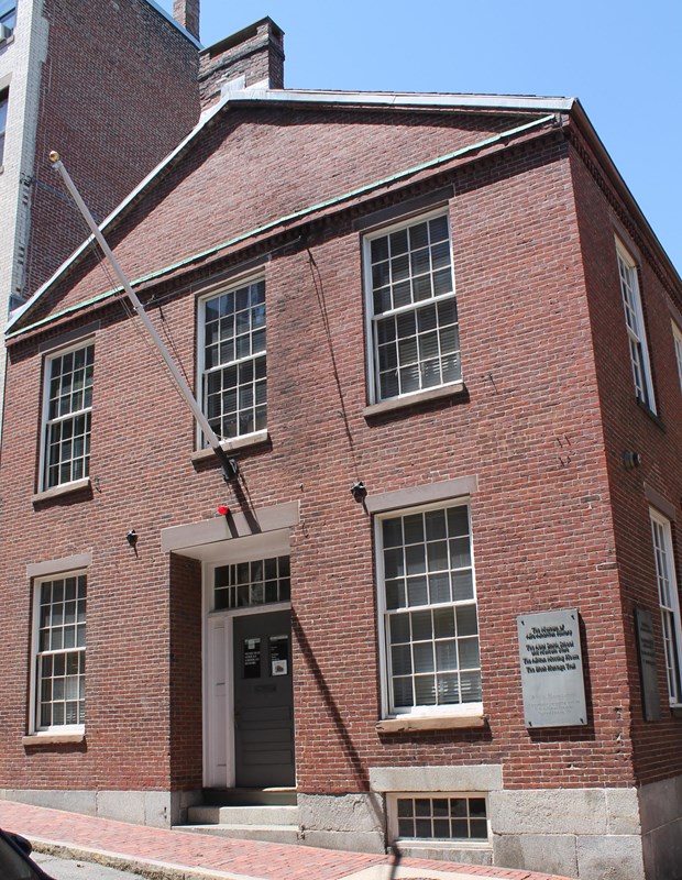 Sign leading to the African Meeting House