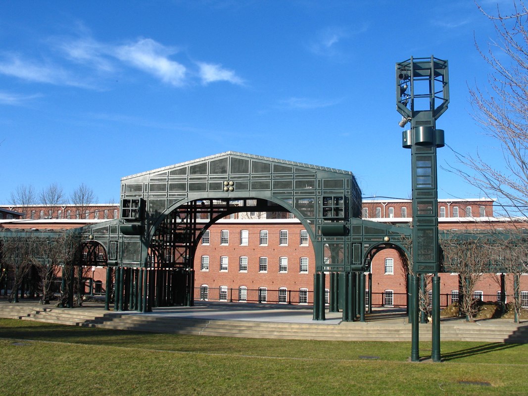 Boarding House Park in downtown Lowell