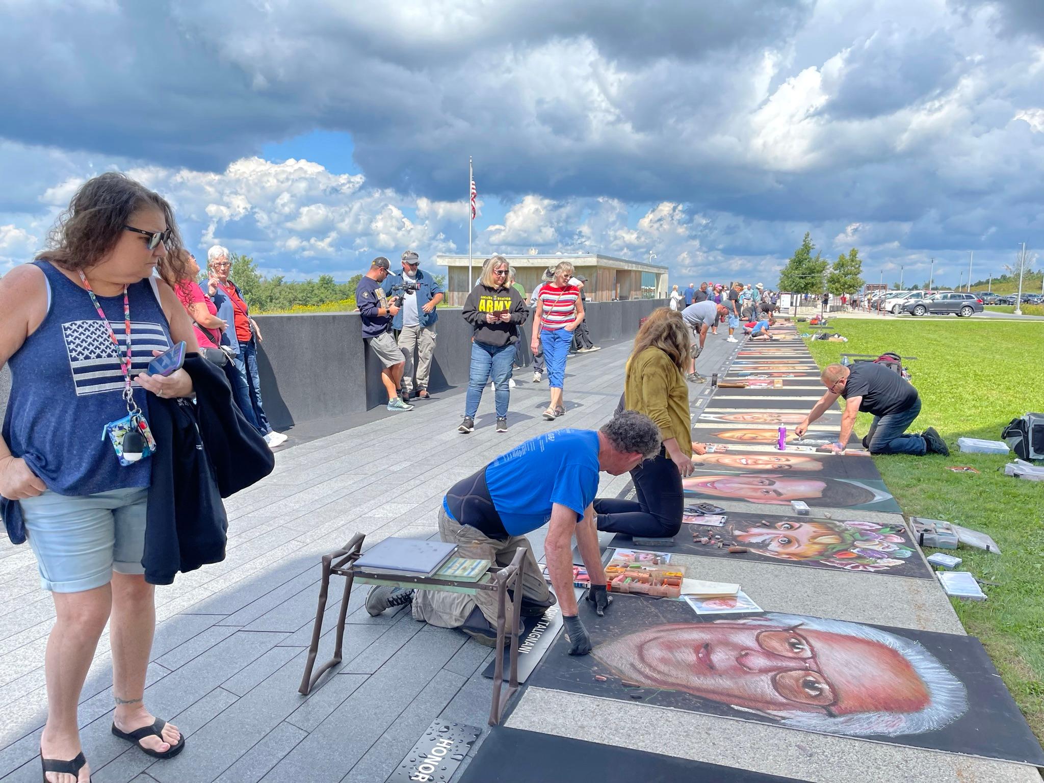 Honoring the Forty Through Art: Live Chalk Portrait Event