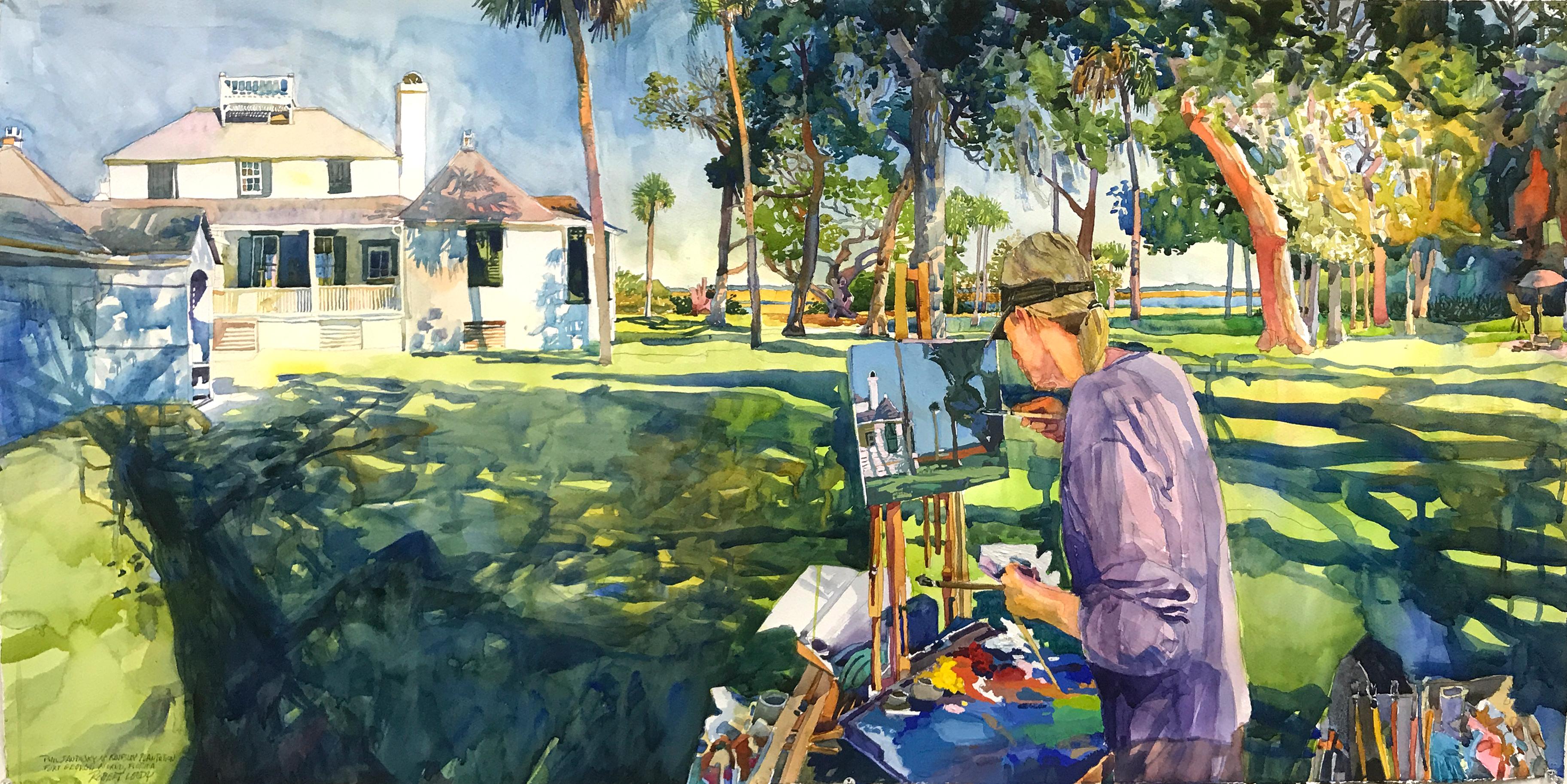 painting of a plein air painter