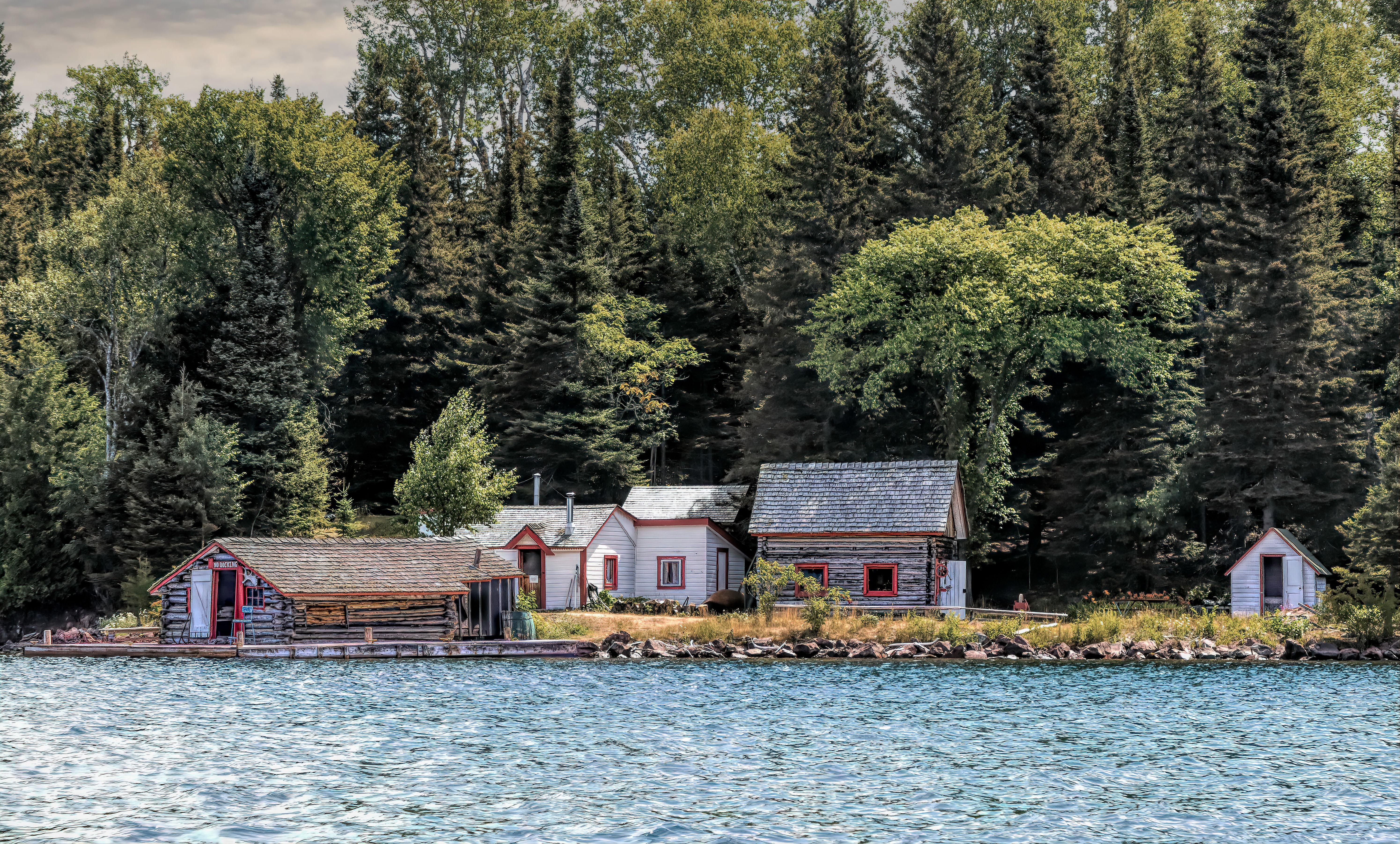 A view of the historic Edisen Fishery from the water.
