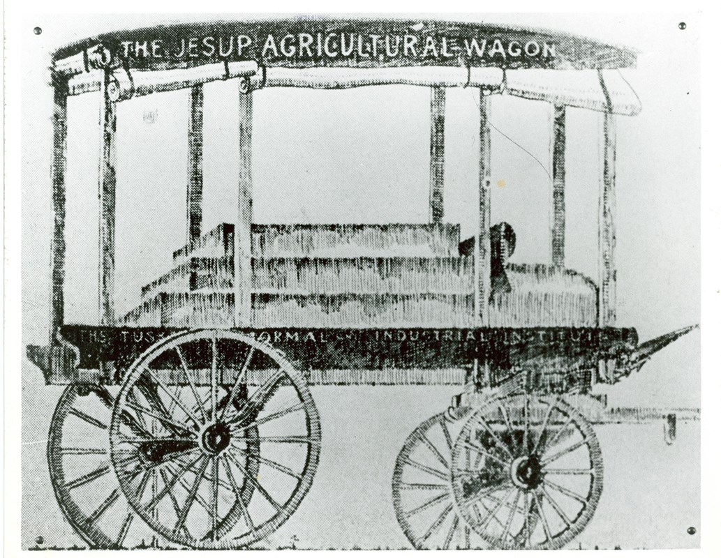 Drawing on a wagon by George Washington Carver