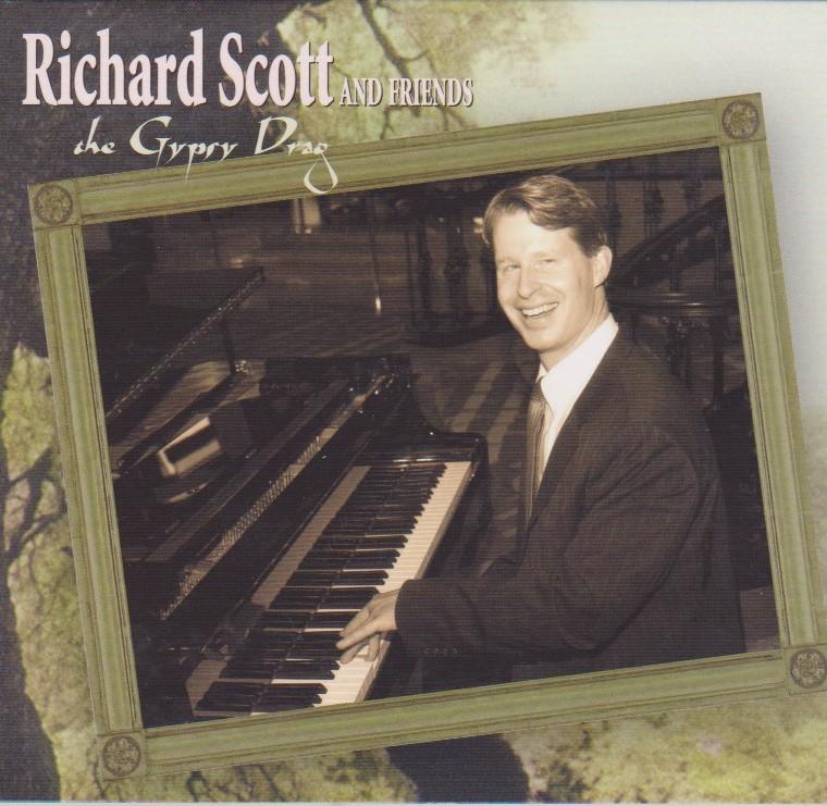 CD cover: framed photo of smiling Richard seated at piano