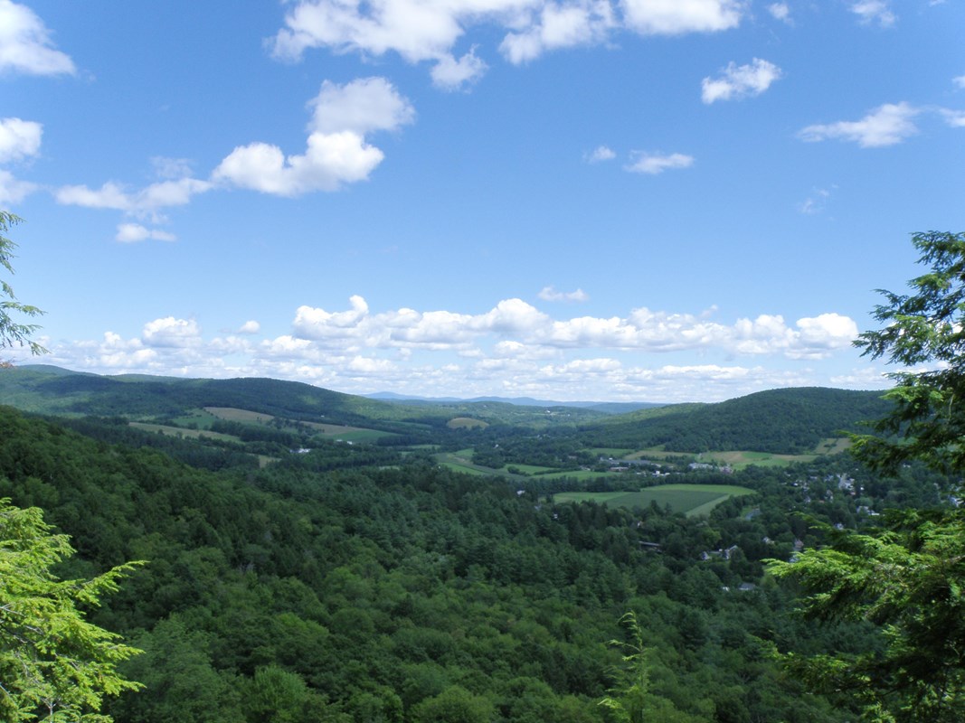 Vermont landscape and ski in the summer