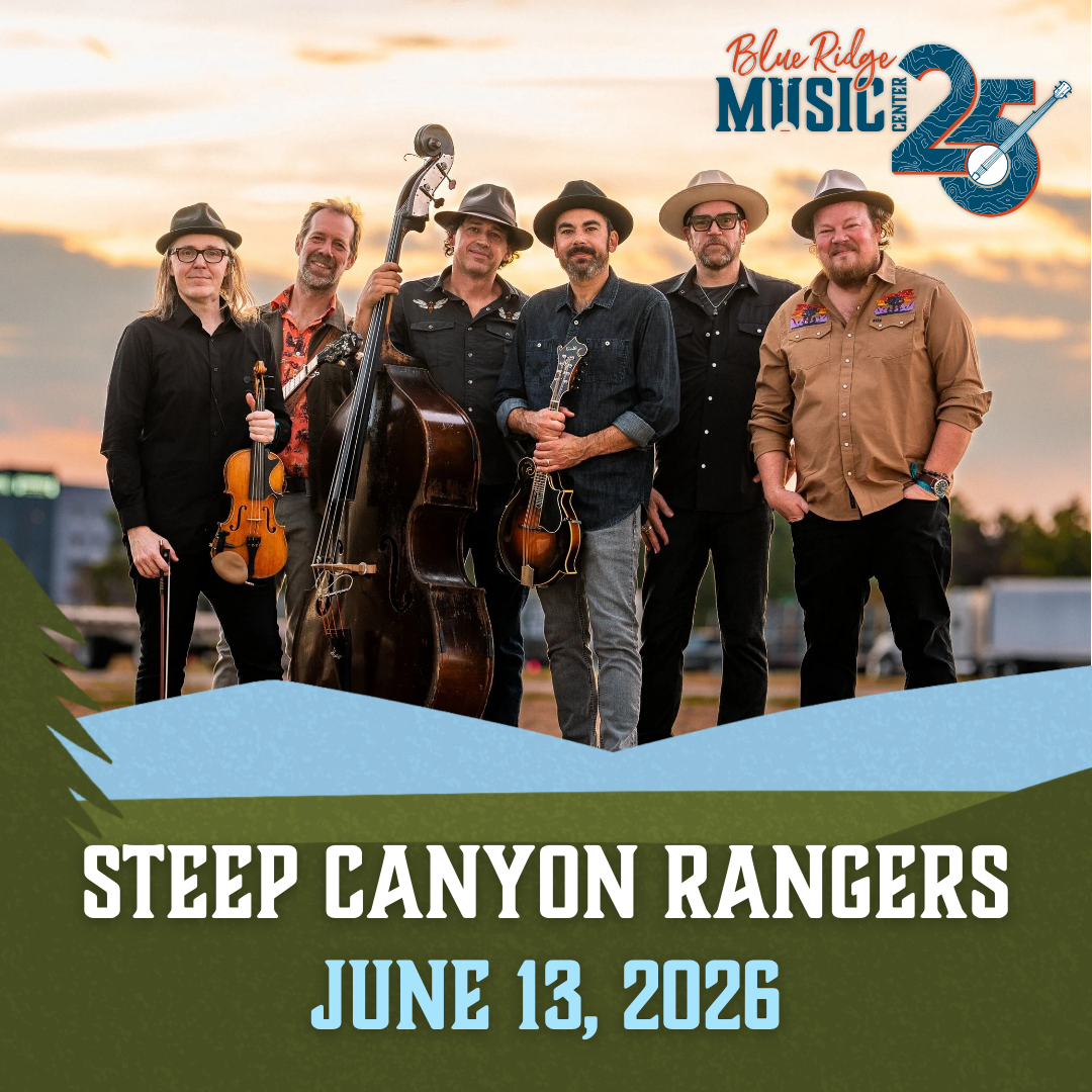 Color photo advertisement for the band Steep Canyon Rangers