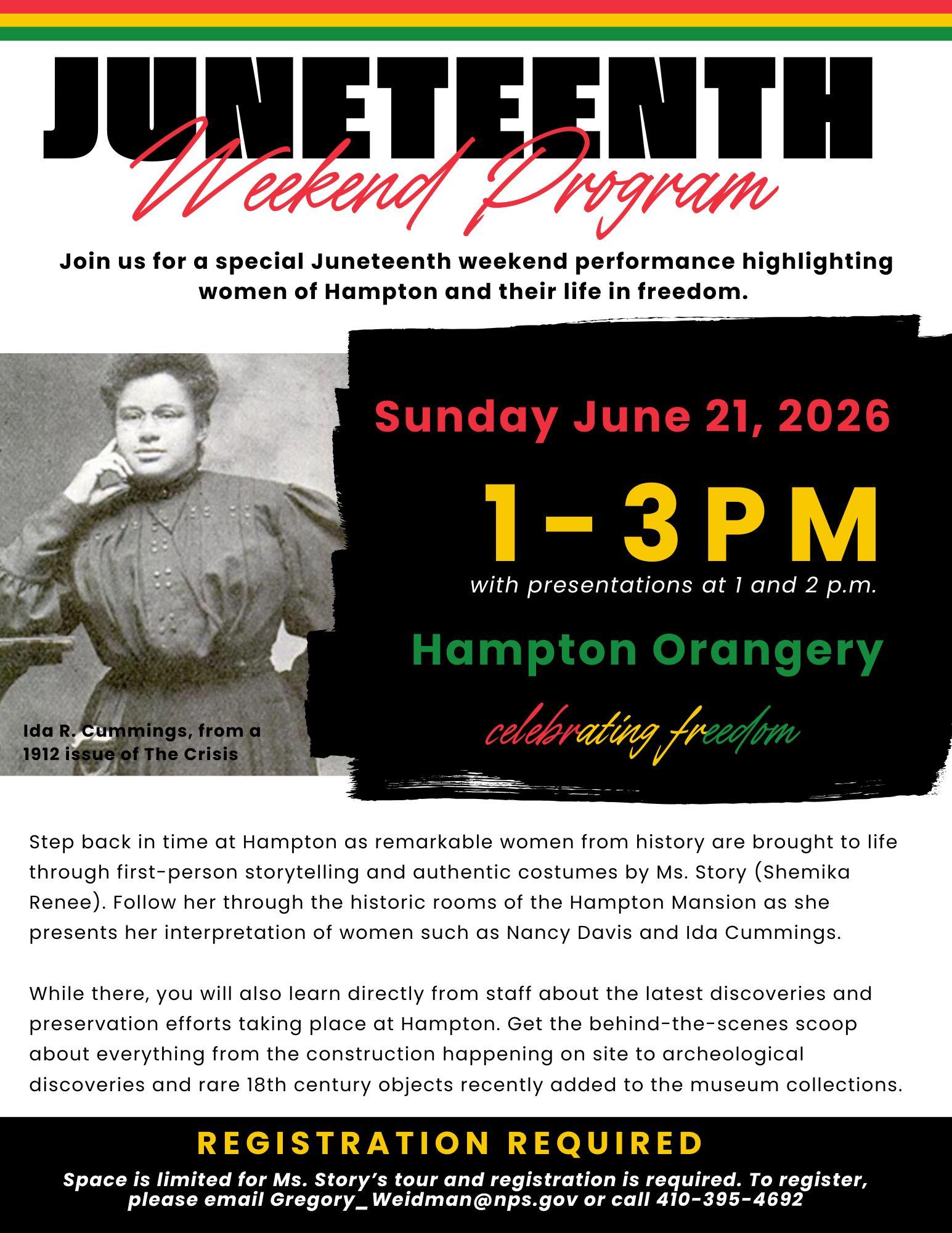 A flyer showing the description and the details of the event (same as mentioned on this page)