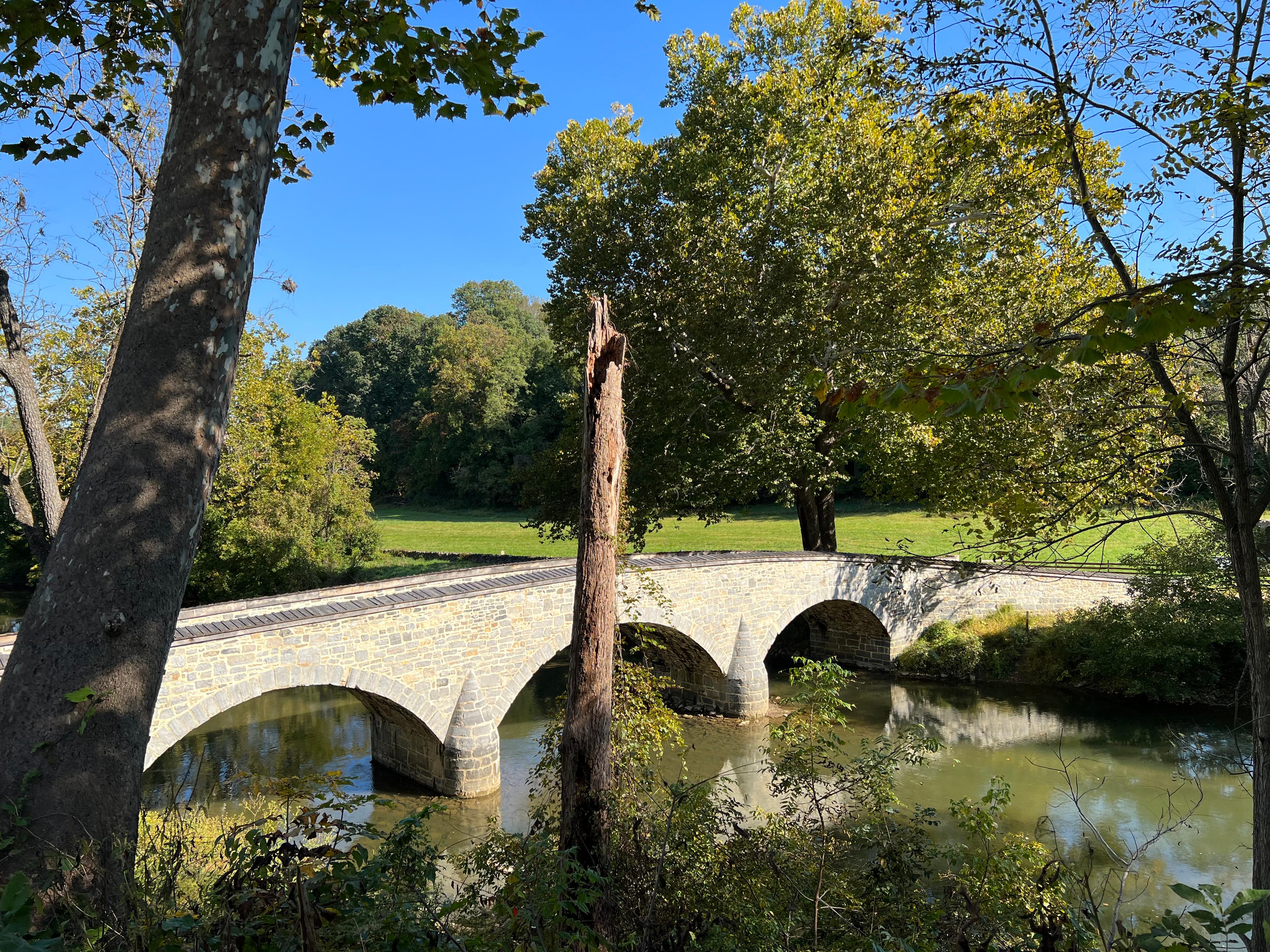 three arch stone bridge over the antietam creek