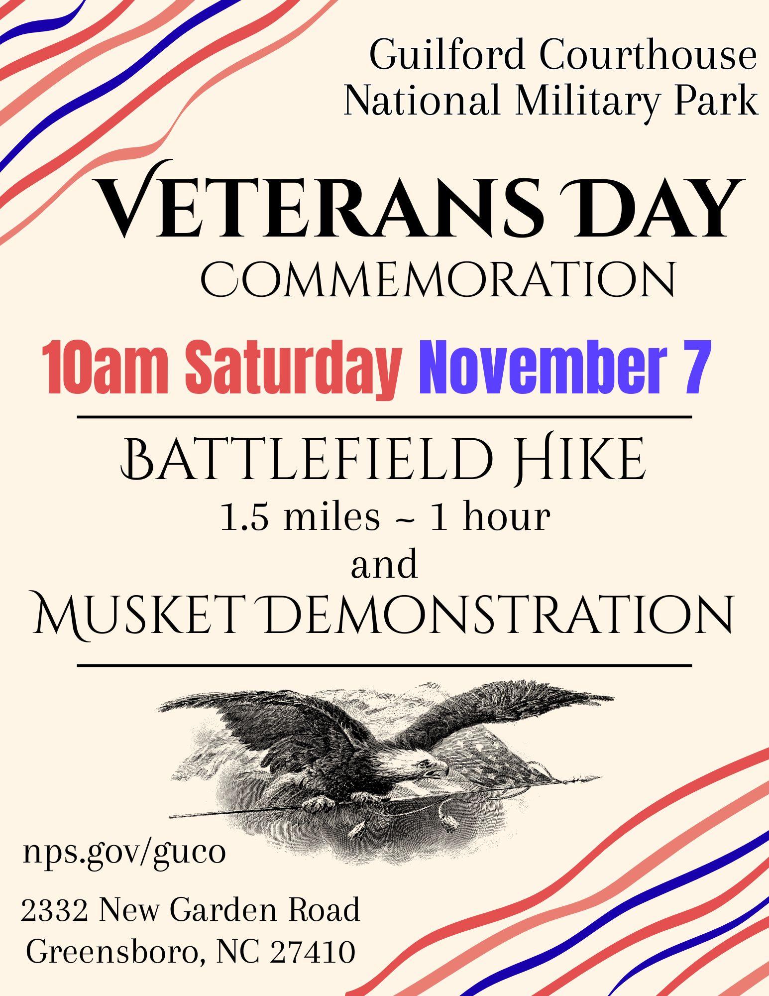 Battlefield hike flyer