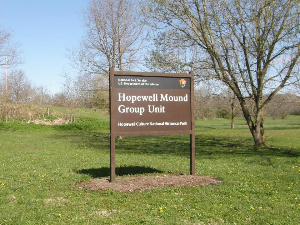 brown park sign with text 