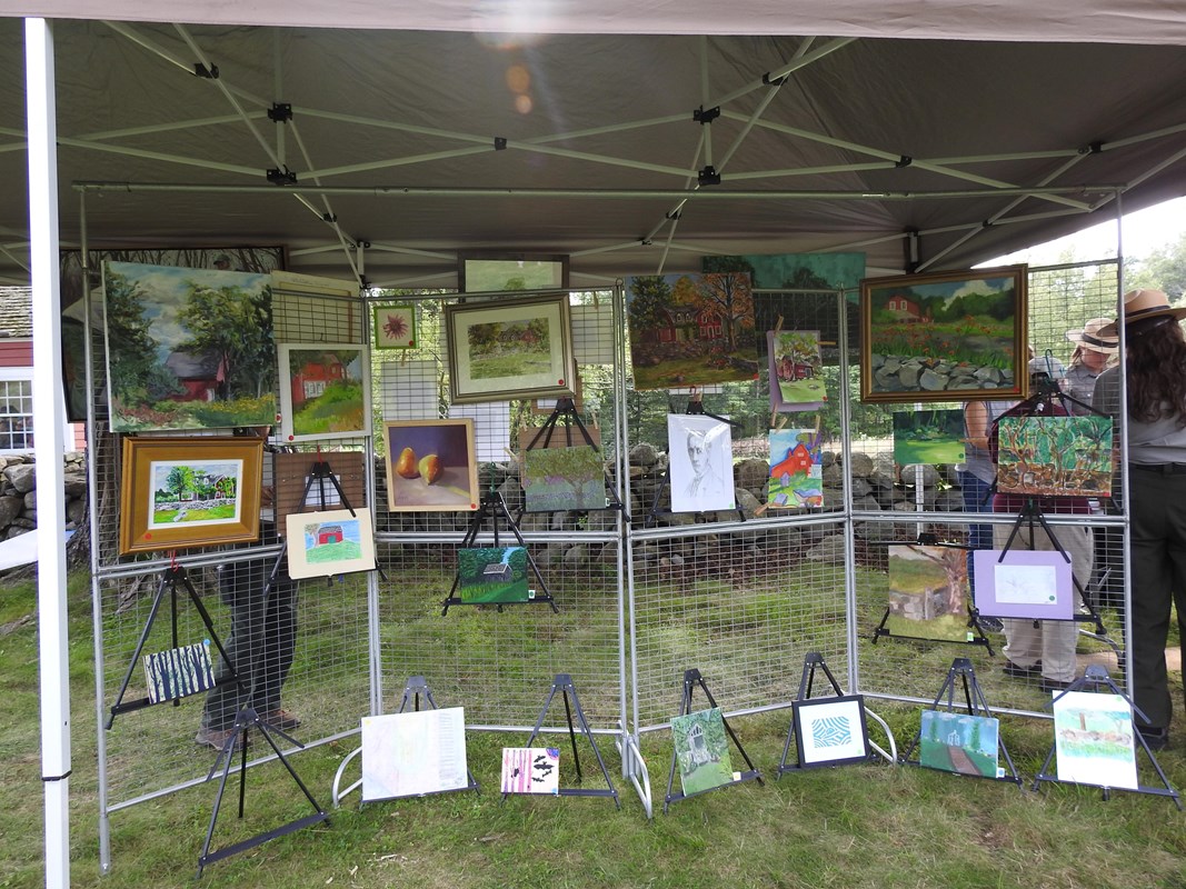 Various artworks on display for Art in the Park