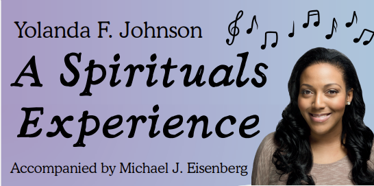 an African American woman on a lavender background text with black writing and black musical notes