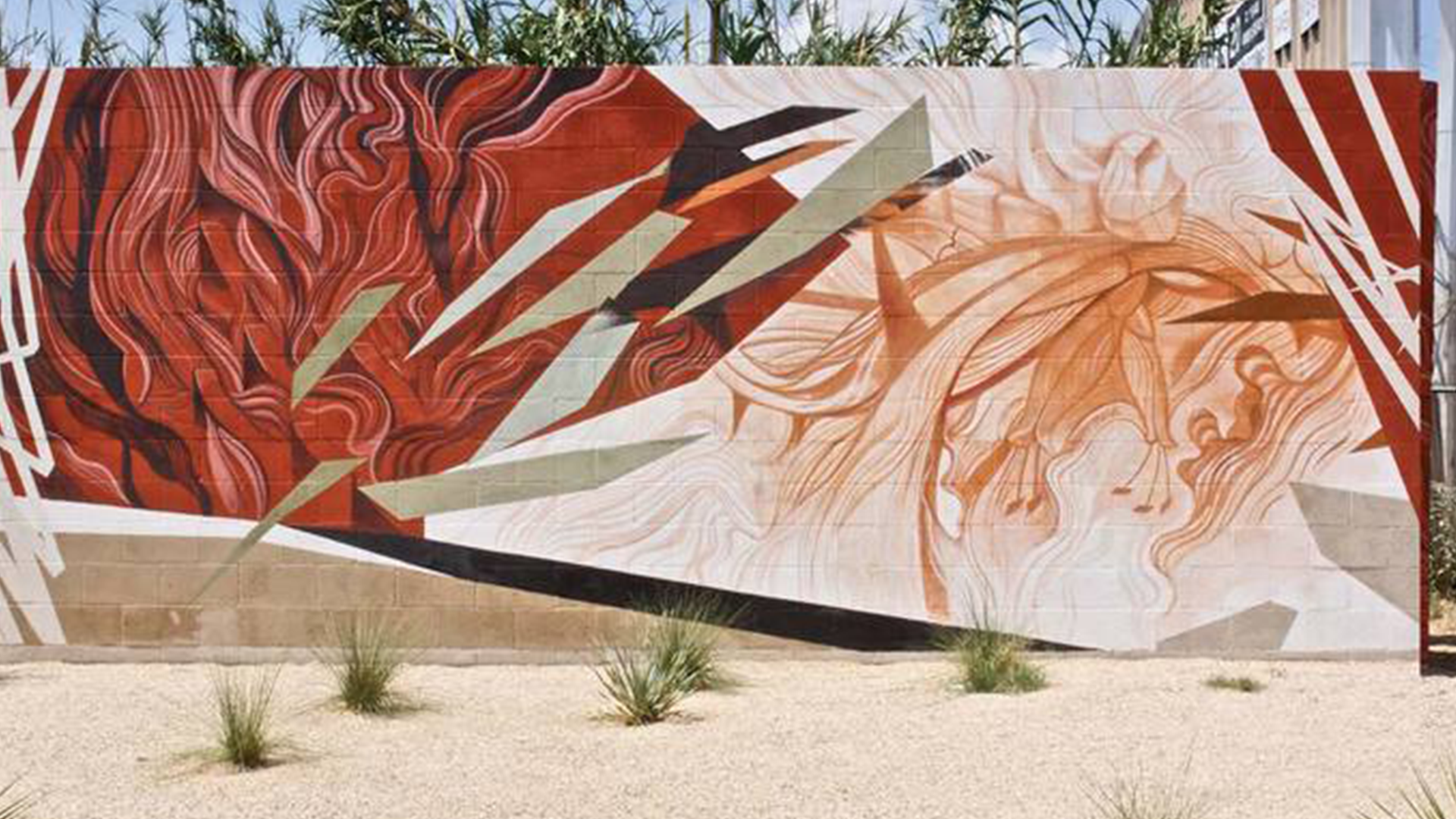 An impressionistic mural