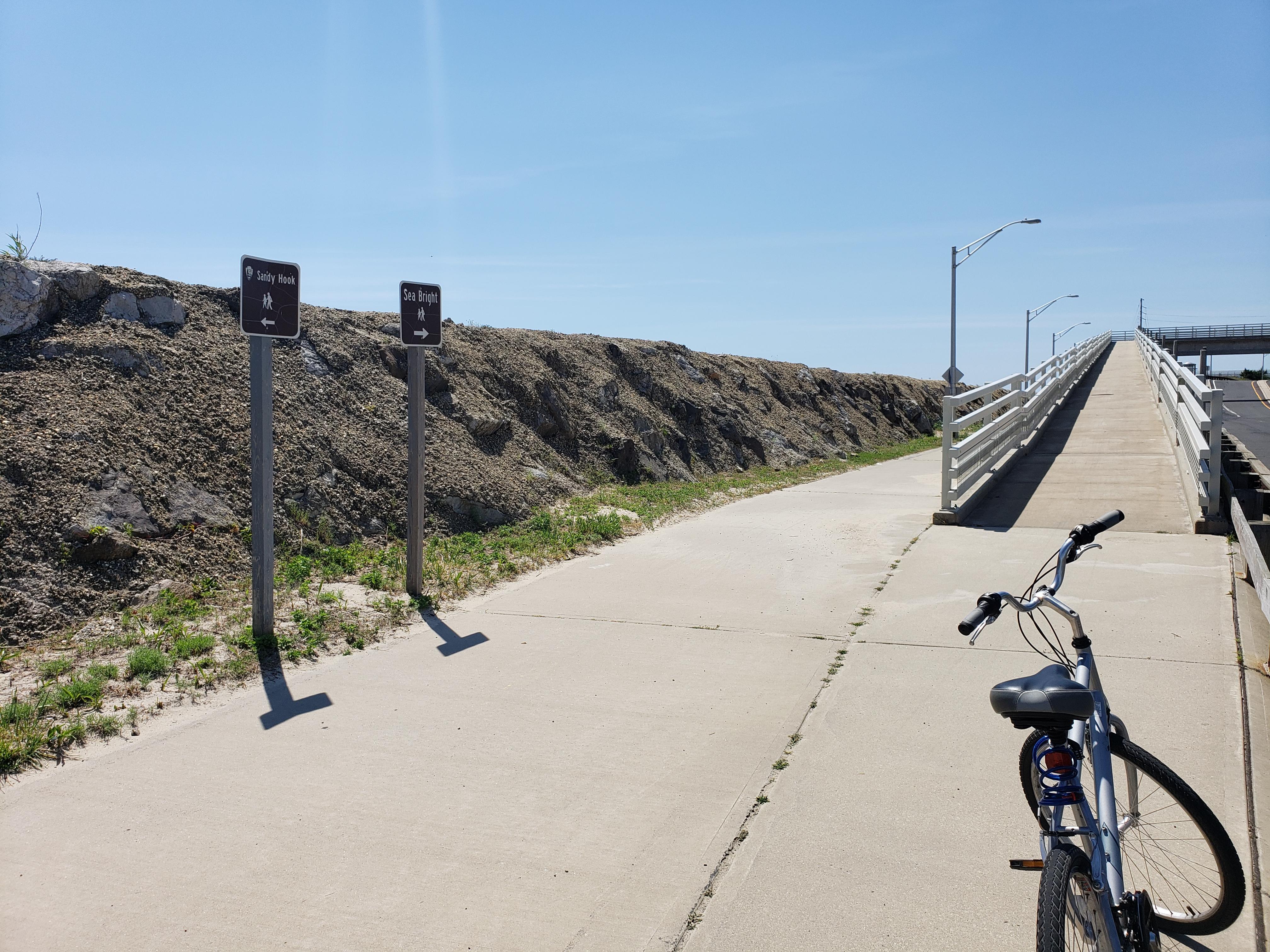 Bicycle on sidewalk